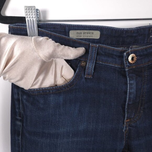 AG ADRIANO GOLDSCHMIED THE STEVIE SLIM STRAIGHT Jeans USA🇺🇸MADE Size 28R - Picture 9 of 11